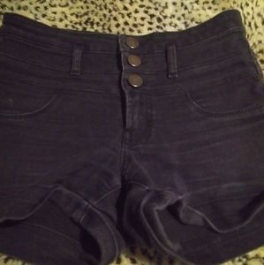 No No midrise black bean shorts size 5